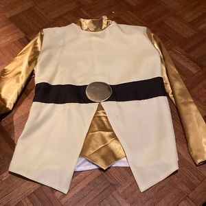 Gold and Black Long Sleeve Costume Shirt